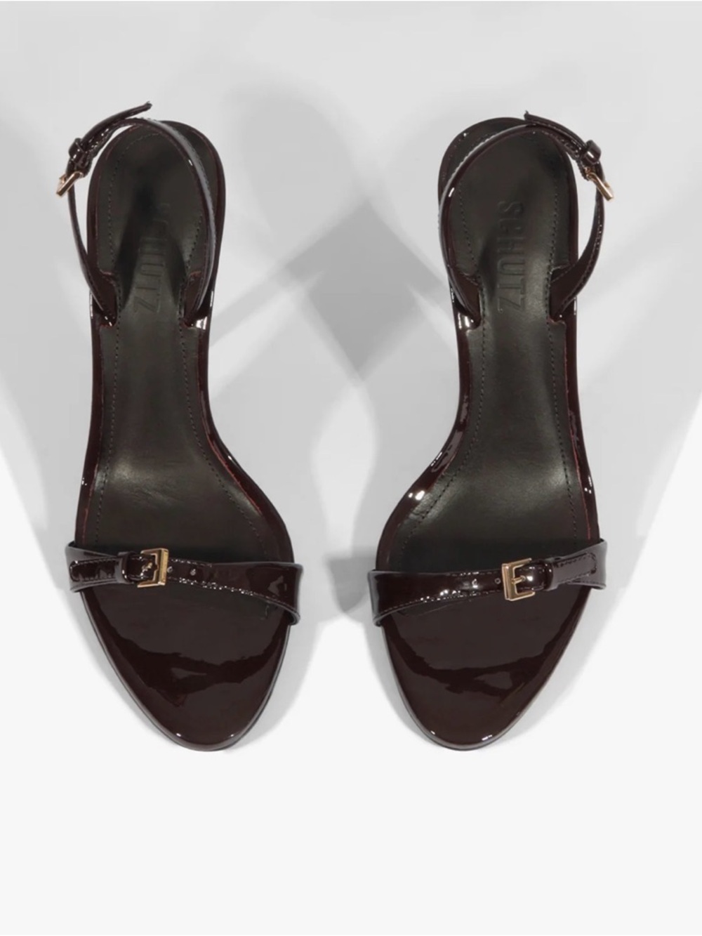 SCHUTZ AURORA SLING PATENT SANDAL